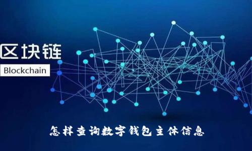 怎樣查詢數(shù)字錢包主體信息